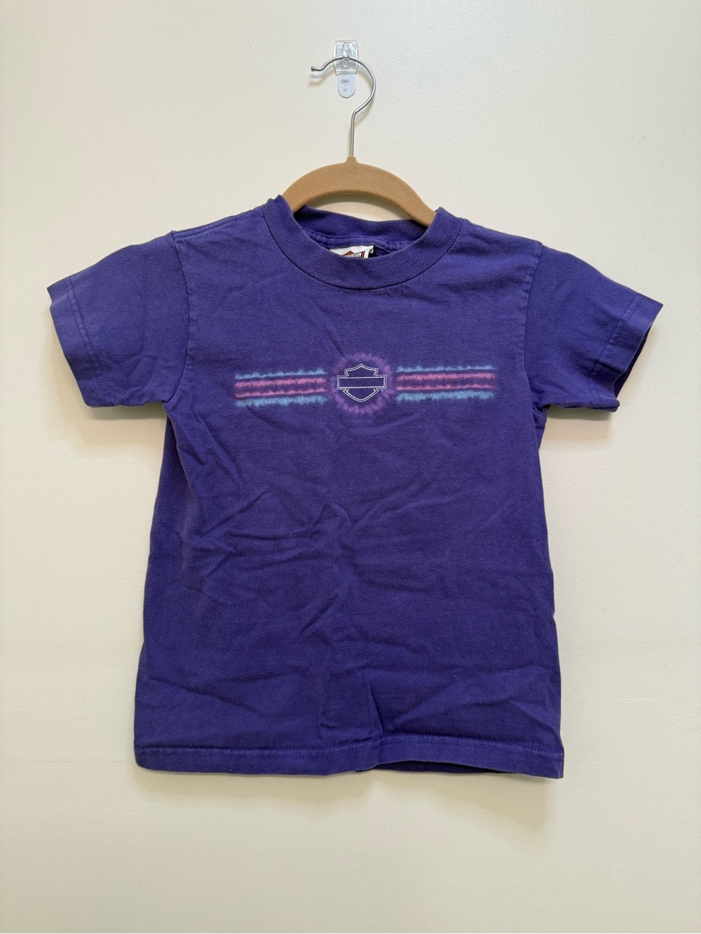 2004 Harley-Davidson Purple Kids Short Sleeve T-Shirt